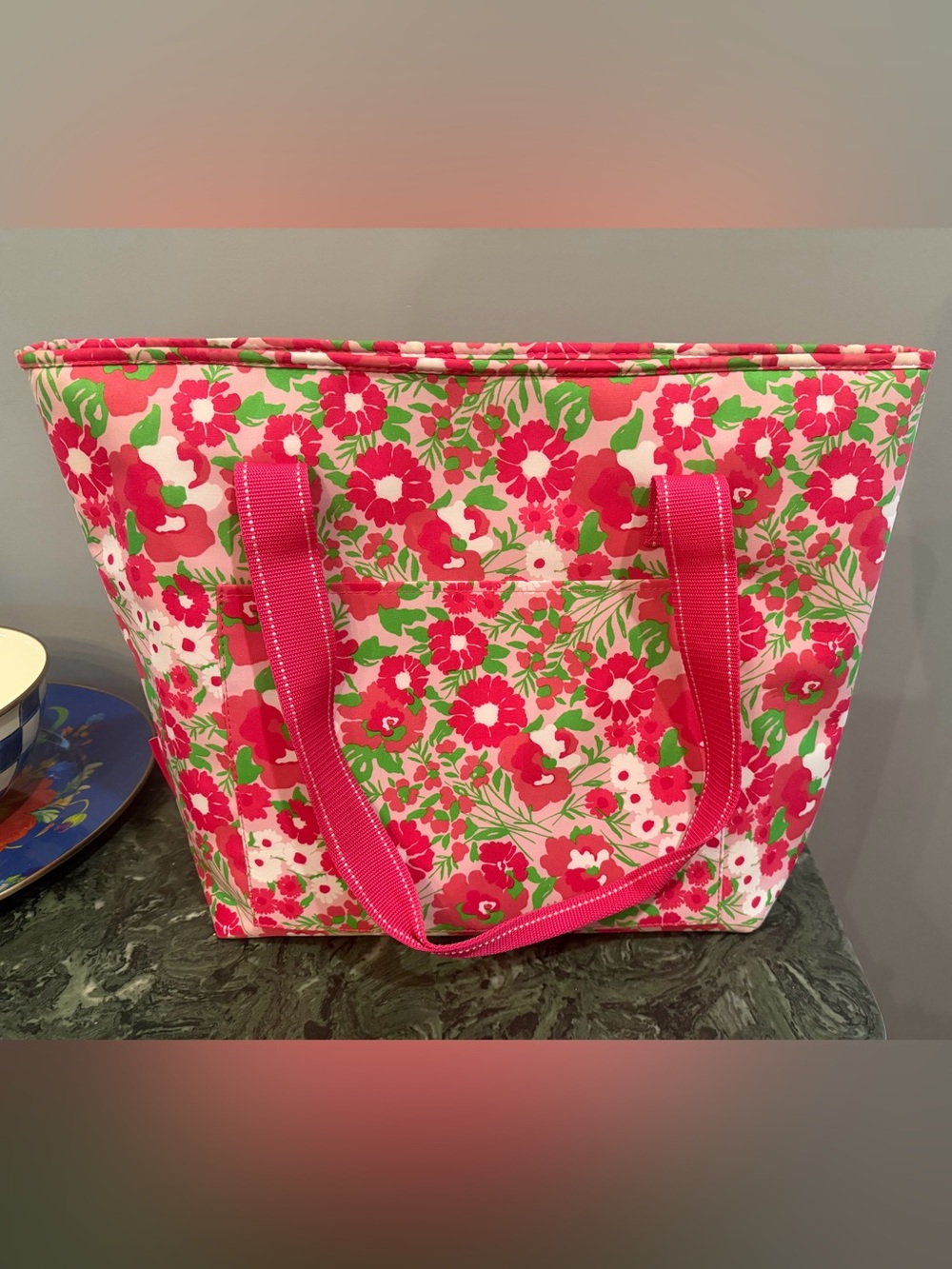 Lilly Pulitzer Insulated Cooler Tote “Garden by the Sea” Print